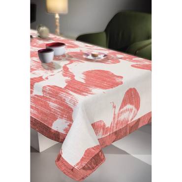 Saint Claire Τραπεζομάντηλο Αδιάβροχο Αλέκιαστο 145Χ220 1030 Granate