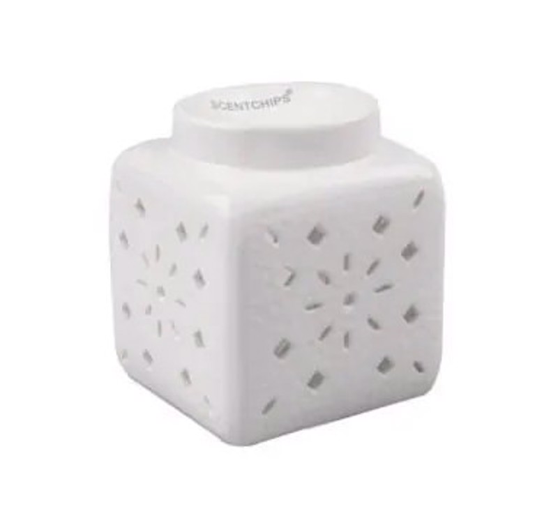 ΑΡΩΜΑΤΙΣΤΗΣ SCENTCHIPS ΜΕ ΕΠΙΣΤΡΩΣΗ ΠΟΡΣΕΛΑΝΗΣ ΛΕΥΚΟΣ ΔΙΑΤΡΗΤΟ ΣΧΕΔΙΟ 8240108