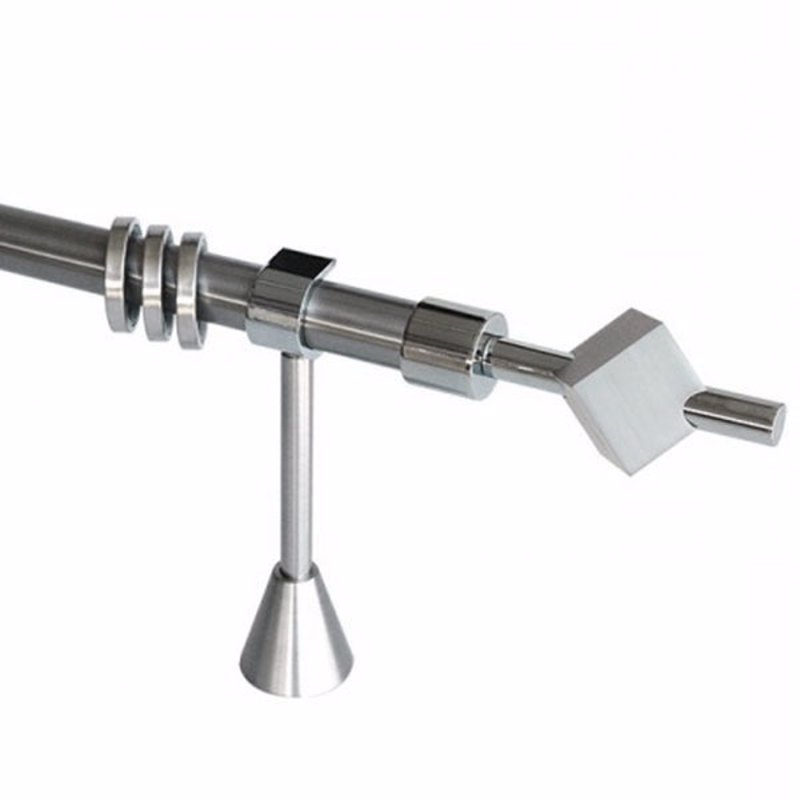 Κουρτινόξυλο φ25 Inox m.Κύβος Cronos