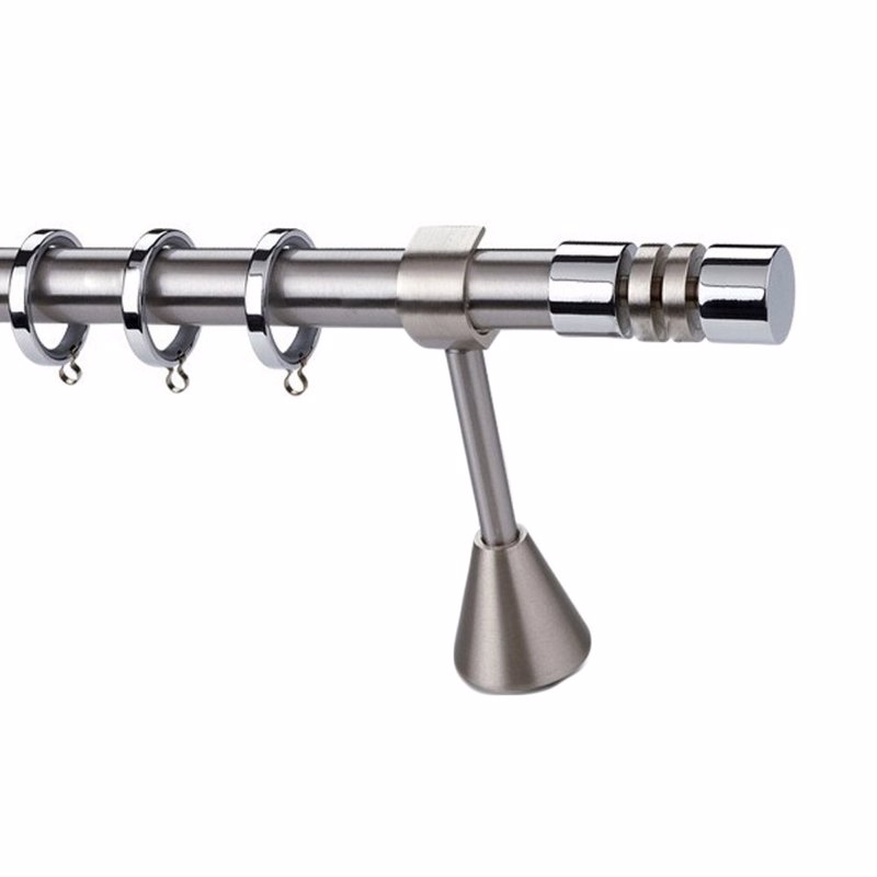 Agiovlasitishome - ΣΗΜΑΝΤΙΚΟ: Σε περίπτωση διαφοράς τιμής από το κατάστημα ισχύει παντα και μόνο η τιμή του καταστήματος Κουρτινόξυλο Φ25 Inox Δήλος Double