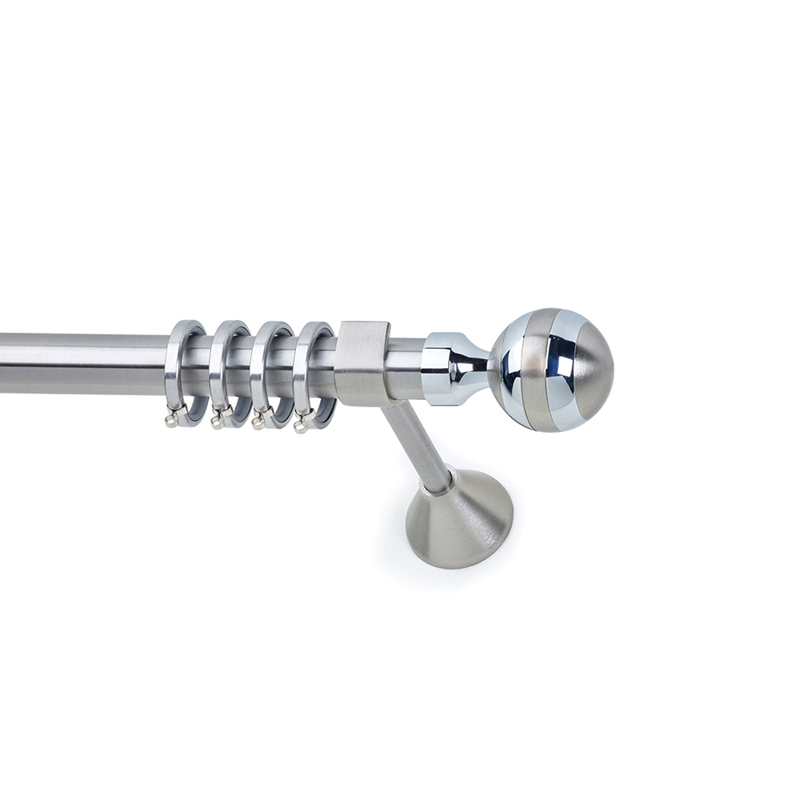 Κουρτινόξυλο Φ25 Inox Orient