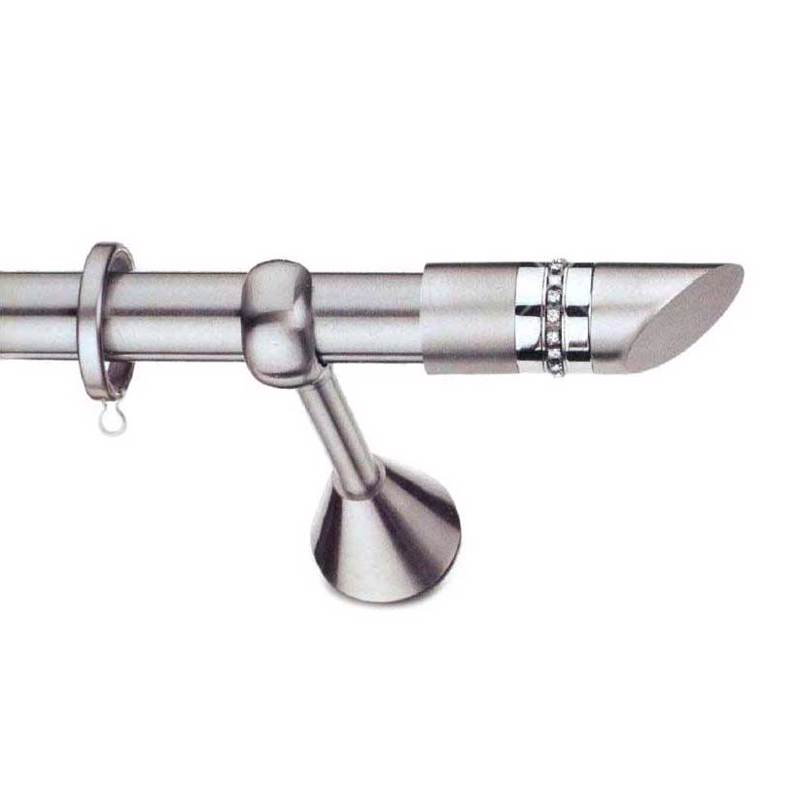 Κουρτινόξυλο φ25 inox Κύθνος Strass