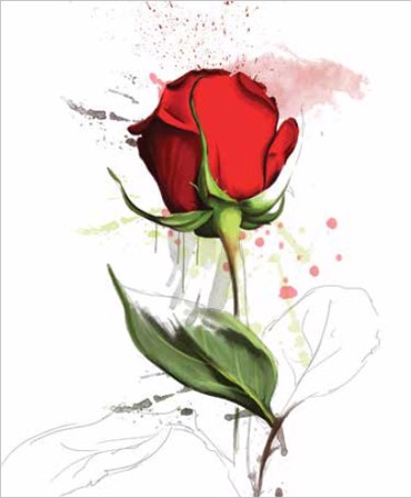 ΡΟΛΕΡ ΜΕ ΨΗΦΙΑΚΗ ΕΚΤΥΠΩΣΗ 'ΚΟΚΚΙΝΟ ΤΡΙΑΝΤΑΦΥΛΛΟ' E197