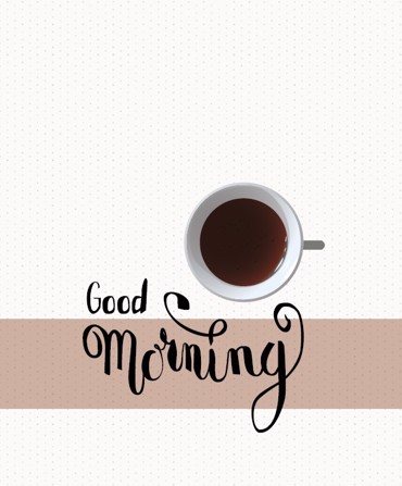 Ρόλερ με Ψηφιακή Εκτύπωση ''Good Morning With Coffee'' E306