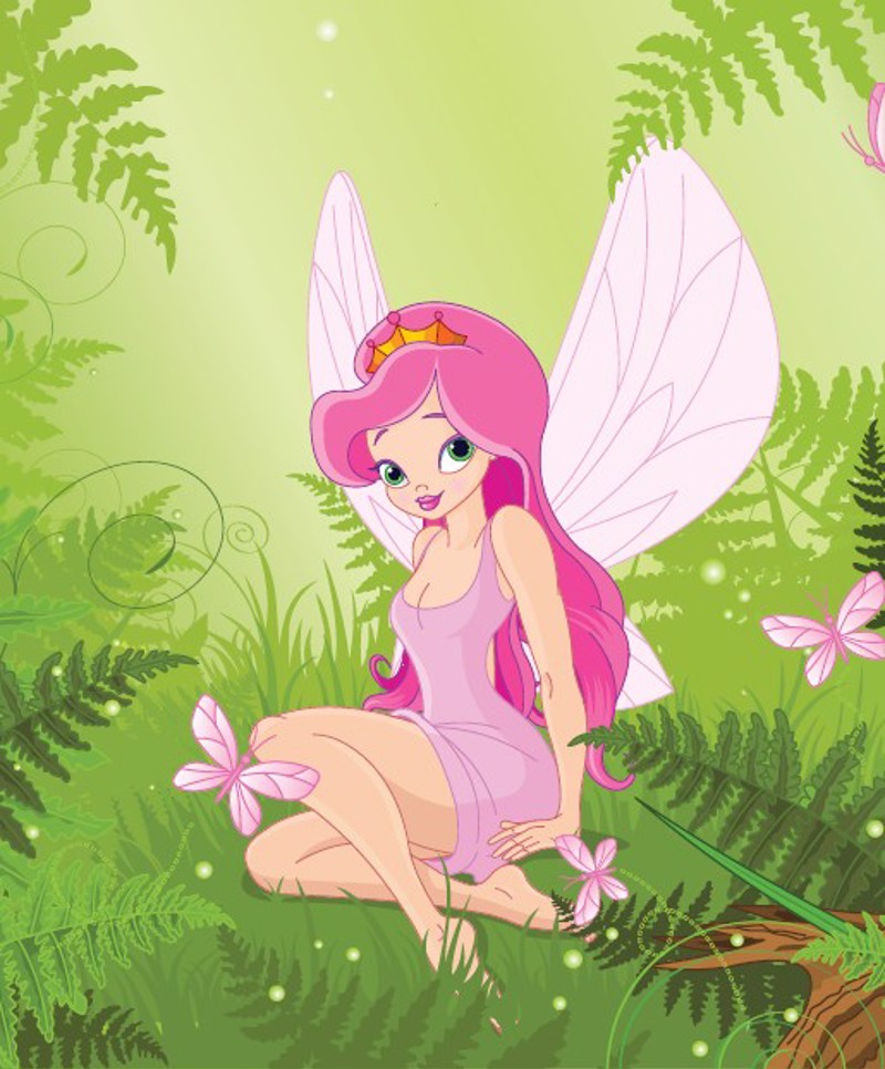 Ρόλερ με Ψηφιακή Εκτύπωση 'Νεράιδα Στο Δάσος' E344