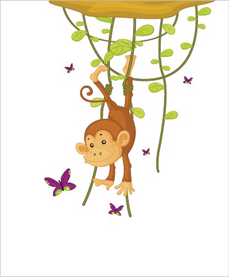 Ρόλερ με Ψηφιακή Εκτύπωση 'Μαϊμουδάκι' E353