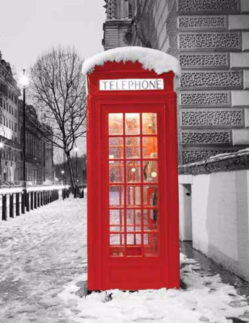Ρόλερ με Ψηφιακή Εκτύπωση 'London Telephone Booth' E495