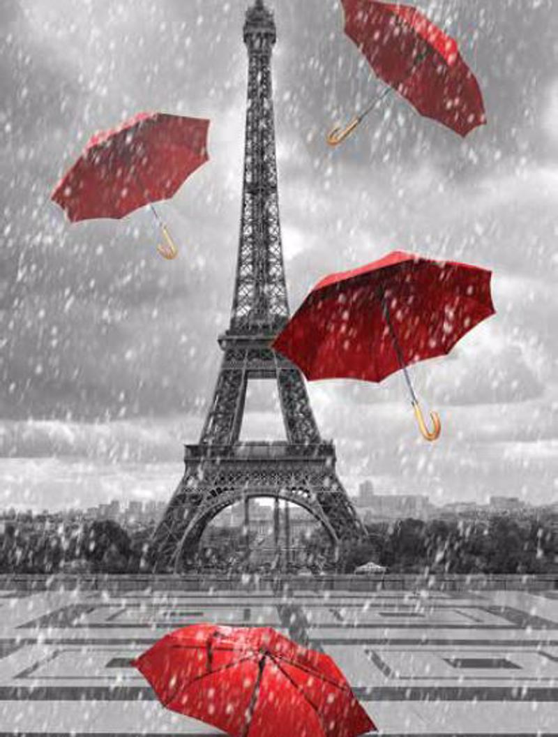 Κουρτίνες, στόρια agiovlasitishome - ΣΗΜΑΝΤΙΚΟ: Σε περίπτωση διαφοράς τιμής από το κατάστημα ισχύει παντα και μόνο η τιμή του καταστήματος Ρόλερ με Ψηφιακή Εκτύπωση Paris 'Red Umbrellas' E502