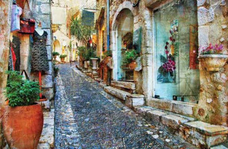 Ρόλερ με Ψηφιακή Εκτύπωση 'Old Town' E522