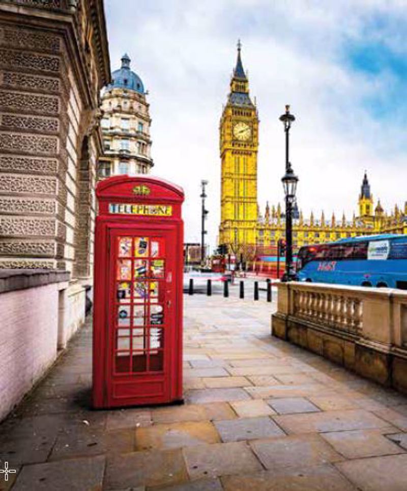 Ρόλερ με Ψηφιακή Εκτύπωση 'Heart Of London' E535