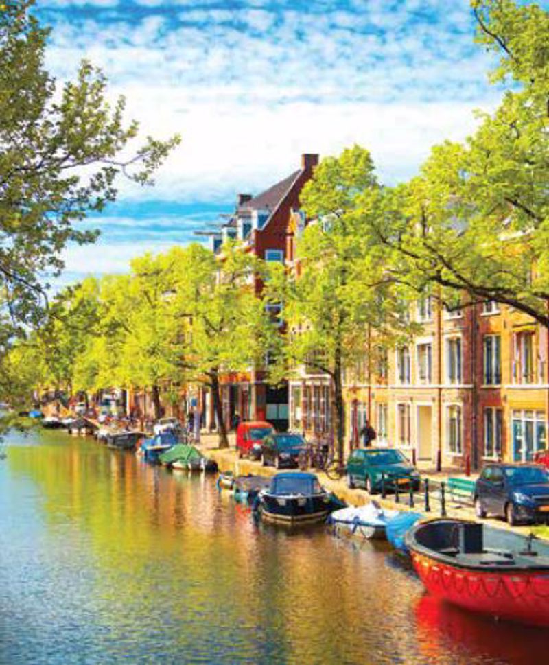 Ρόλερ με Ψηφιακή Εκτύπωση 'Amsterdam Canals' E542