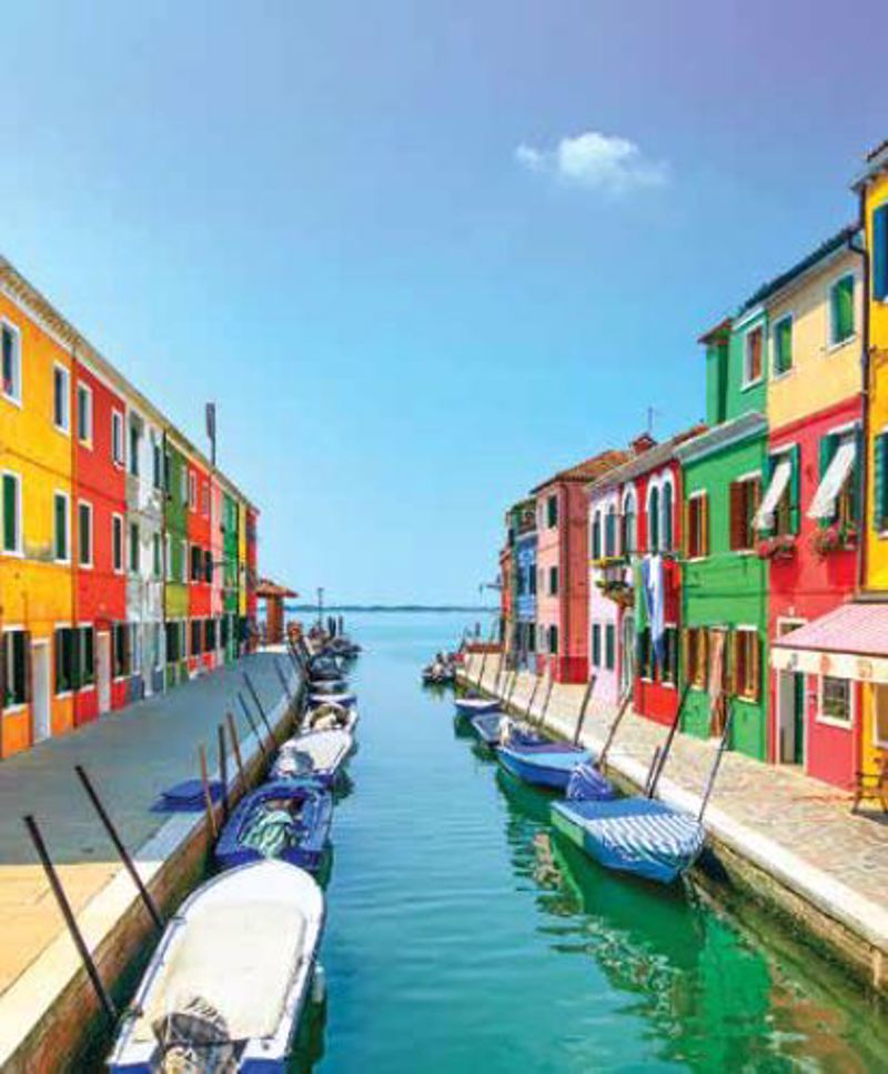 Ρόλερ με Ψηφιακή Εκτύπωση 'Burano Canal' E543