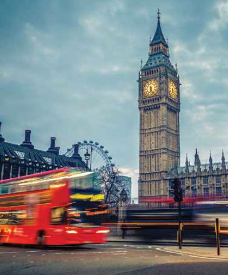 Ρόλερ με Ψηφιακή Εκτύπωση 'London Morning' E544