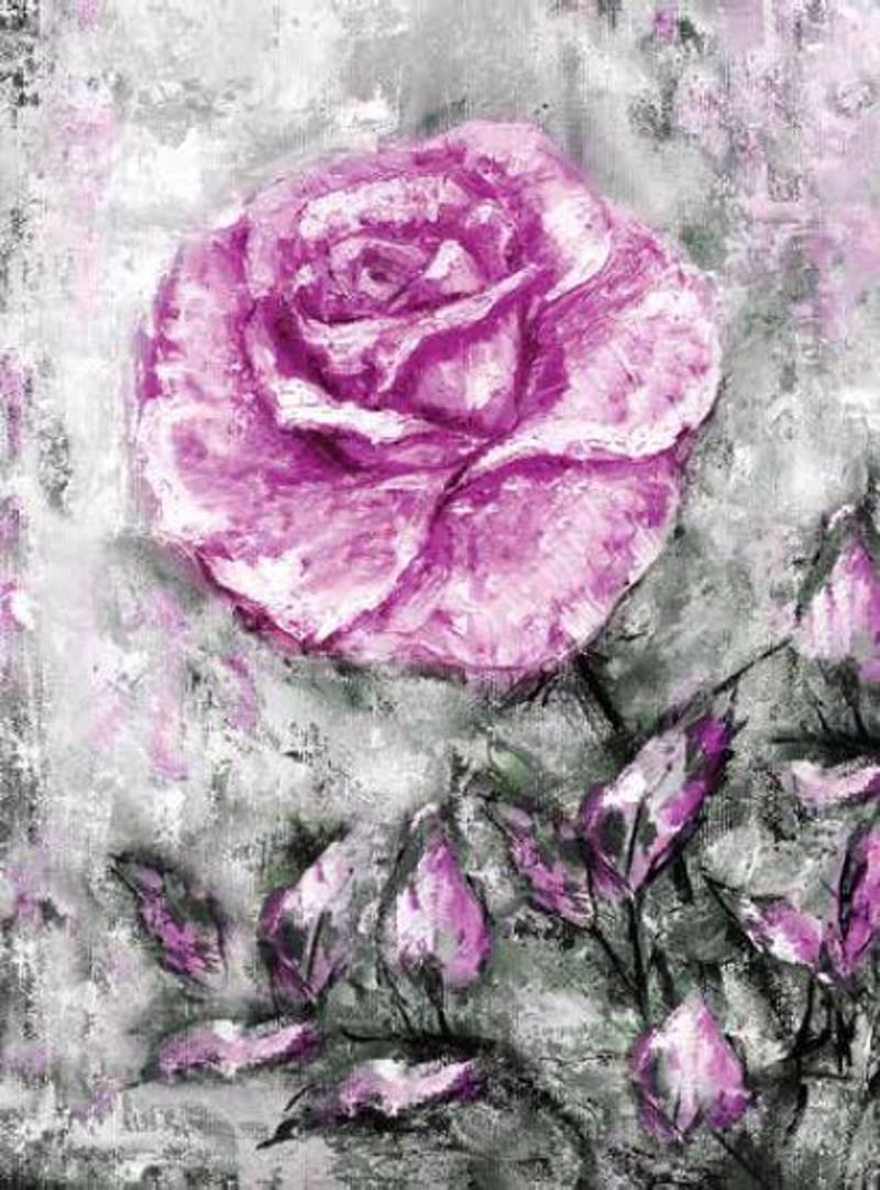 Ρόλερ με Ψηφιακή Εκτύπωση 'Τριαντάφυλλο' E551