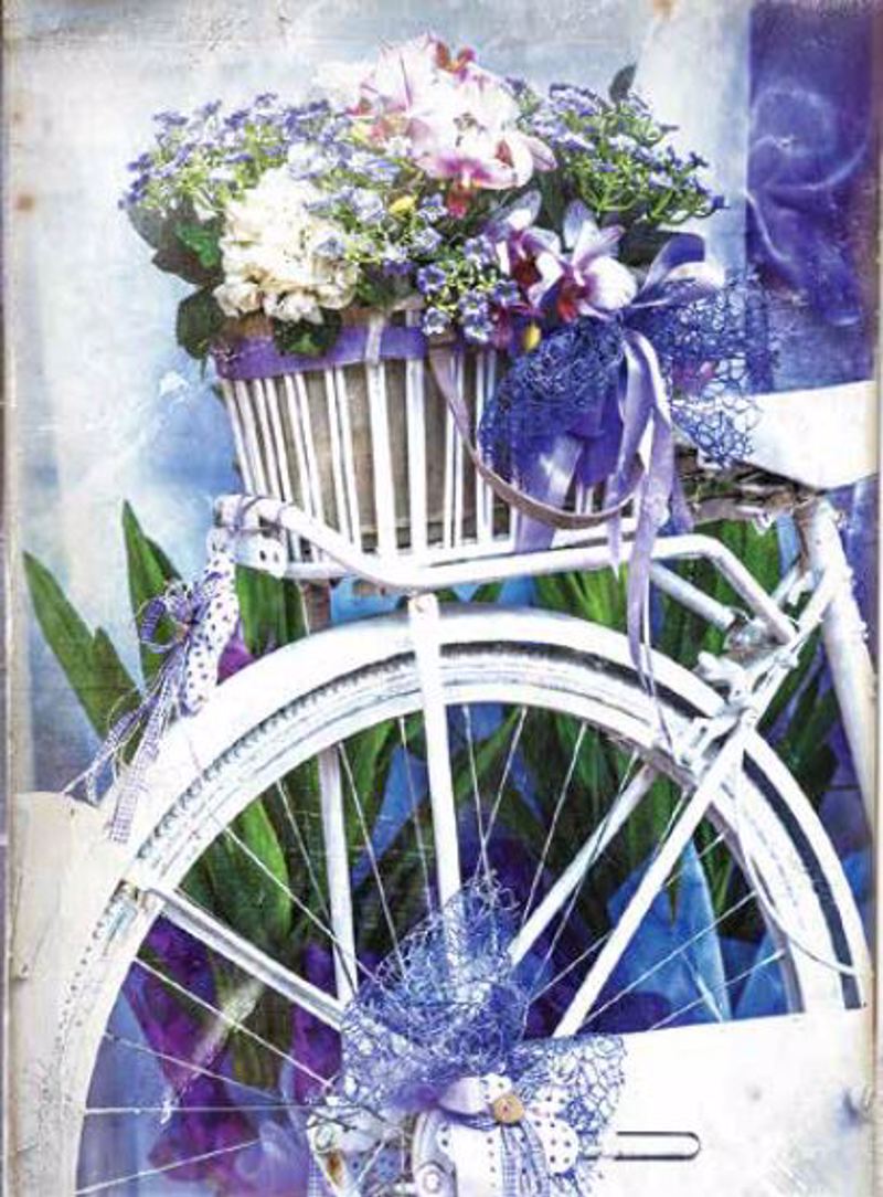 Ρόλερ με Ψηφιακή Εκτύπωση 'Μπουκέτο με Λουλούδια' E552