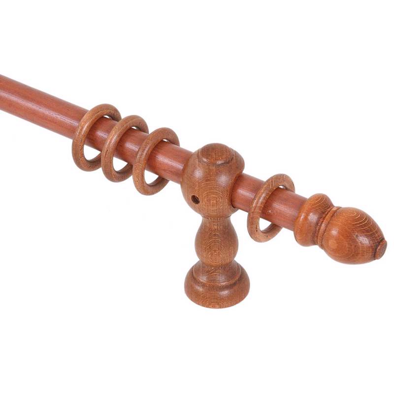 Κερασί ξύλινο Φ30 κλασικό κουρτινόξυλο