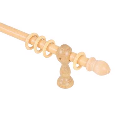 Φυσικό ξύλινο Φ23 κλασσικό κουρτινόξυλο