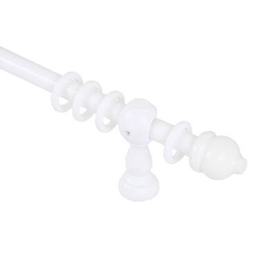 Λευκό ξύλινο Φ30 κλασσικό κουρτινόξυλο