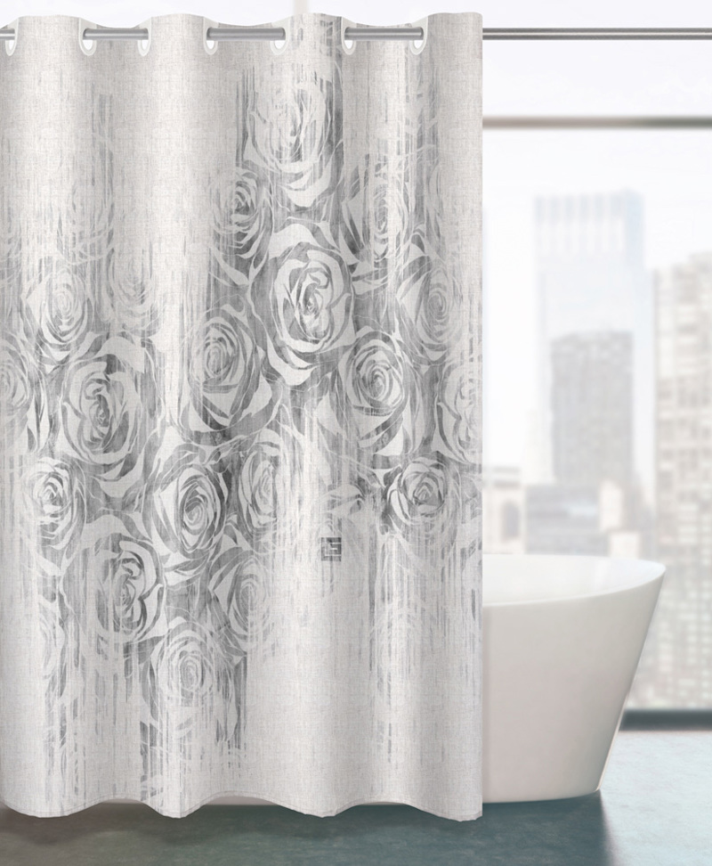 GUY LAROCHE Υφασμάτινη Κουρτίνα Μπάνιου 180X190 Beatrice Grey