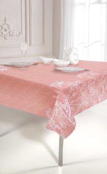 Saint Clair Τραπεζομάντηλο Αδιάβροχο Αλέκιαστο 145Χ180 1028 Coral