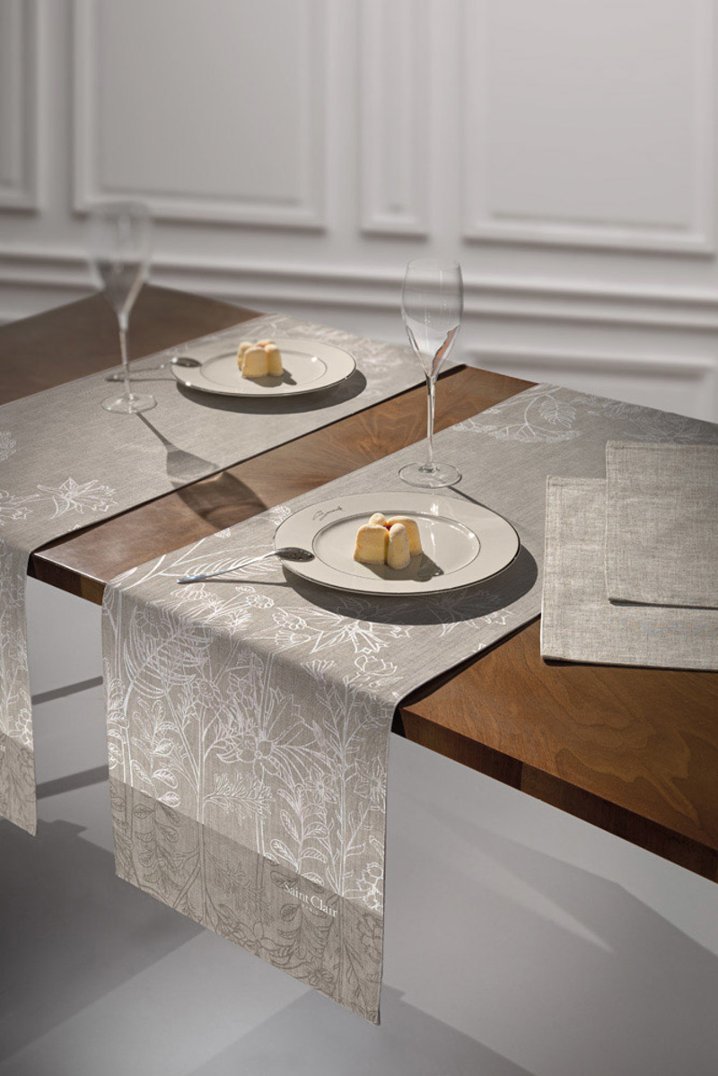 Τραπεζομάντηλα agiovlasitishome - ΣΗΜΑΝΤΙΚΟ: Σε περίπτωση διαφοράς τιμής από το κατάστημα ισχύει παντα και μόνο η τιμή του καταστήματος SAINT CLAIR Runner 2034 Natural 40Χ160