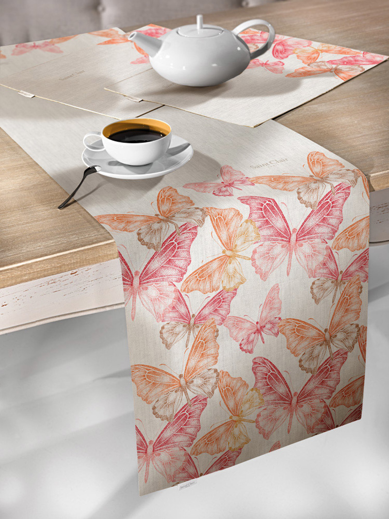 Τραπεζομάντηλα agiovlasitishome - ΣΗΜΑΝΤΙΚΟ: Σε περίπτωση διαφοράς τιμής από το κατάστημα ισχύει παντα και μόνο η τιμή του καταστήματος SAINT CLAIR Runner 2037 Coral 40Χ160