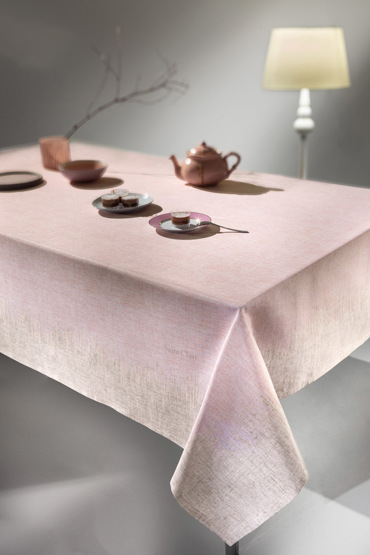 Saint Clair Τραπεζομάντηλο Αδιάβροχο Αλέκιαστο 145Χ180 1021 Pink Beige