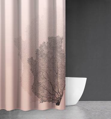 Κουρτίνα Μπάνιου 180Χ200 Saint Clair Sea Water Des 621 Old Pink
