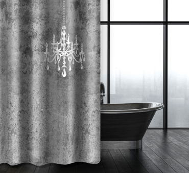 ΚΟΥΡΤΙΝΑ ΜΠΑΝΙΟΥ 180Χ200 SAINT CLAIR ABSTRACT DES 116 ANTHACITE