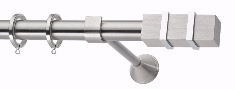 Κουρτινόξυλο φ25 inox Δανάη