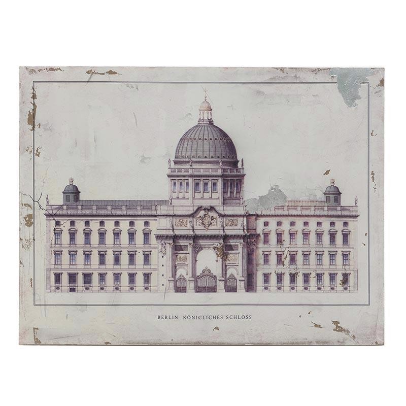 INART ΠΙΝΑΚΑΣ ΞΥΛΙΝΟΣ PRINTED BERLIN KONIGLICHES SCHLOSS 80X60 3-90-271-0005