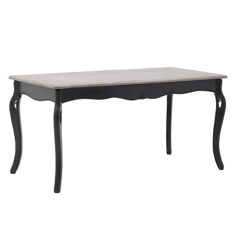 INART ΤΡΑΠΕΖΑΡΙΑ ΞΥΛΙΝΗ ΜΑΥΡΗ NATURAL 160X80X79 3-50-482-0122