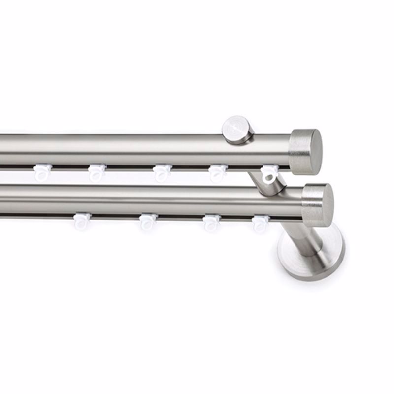 Anartisi - ΣΗΜΑΝΤΙΚΟ: Σε περίπτωση διαφοράς τιμής από το κατάστημα ισχύει παντα και μόνο η τιμή του καταστήματος Σιδηρόδρομος διπλός Φ25 ILIOS TAPO νίκελ σατινέ