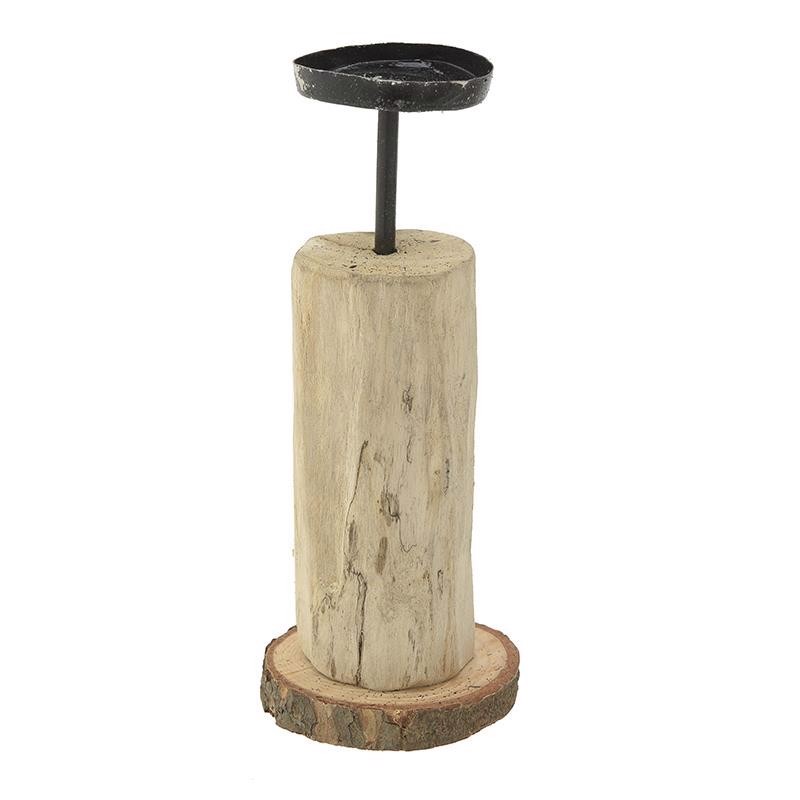 INART ΚΗΡΟΠΗΓΙΟ ΞΥΛΙΝΟ ΜΕΤΑΛΛΙΚΟ ΜΑΥΡΟ NATURAL Δ6Χ16 3-70-244-0004