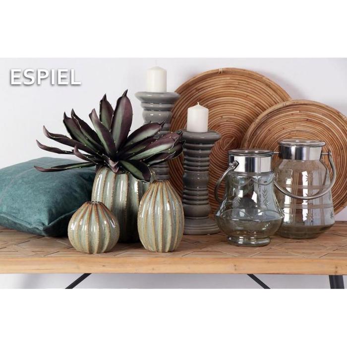 Φανάρι Γυάλινο Γκρι 18Χ24εκ DAR107 Espiel Fanari Gyalino Ggri 18X24ek DAR107 Espiel
