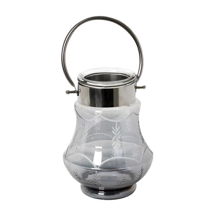 Φανάρι Γυάλινο Γκρι 18Χ24εκ DAR107 Espiel Fanari Gyalino Ggri 18X24ek DAR107 Espiel
