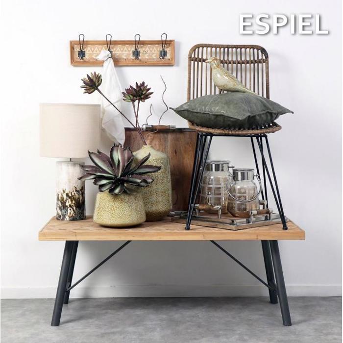 Φανάρι Γυάλινο Καφέ 18Χ26εκ DAR110 Espiel Fanari Gyalino Kafe 18X26ek DAR110 Espiel