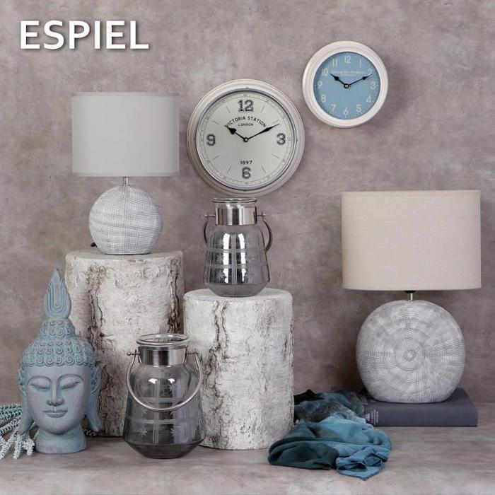 Φανάρι Γυάλινο Γκρι 18Χ26εκ DAR111 Espiel Fanari Gyalino Ggri 18X26ek DAR111 Espiel