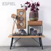 Trapezaki Saloniou Metalliko me Xulini Epifaneia 120X60X45ek DIL104 Espiel