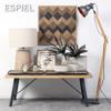Trapezaki Saloniou Metalliko me Xulini Epifaneia 120X60X45ek DIL104 Espiel