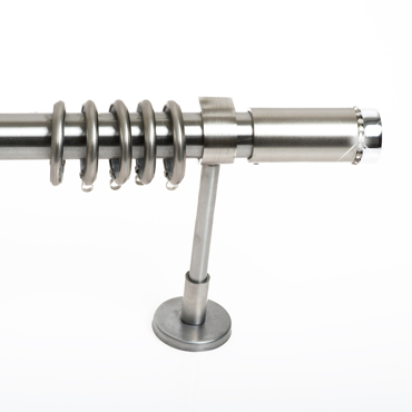 Κουρτινόξυλο Φ25 Inox Isandros Strass