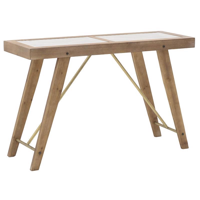 INART ΚΟΝΣΟΛΑ ΞΥΛΙΝΗ NATURAL 122X42Χ77 3-50-293-0066