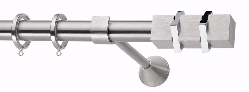 Κουρτινόξυλο φ25 inox Ίρις