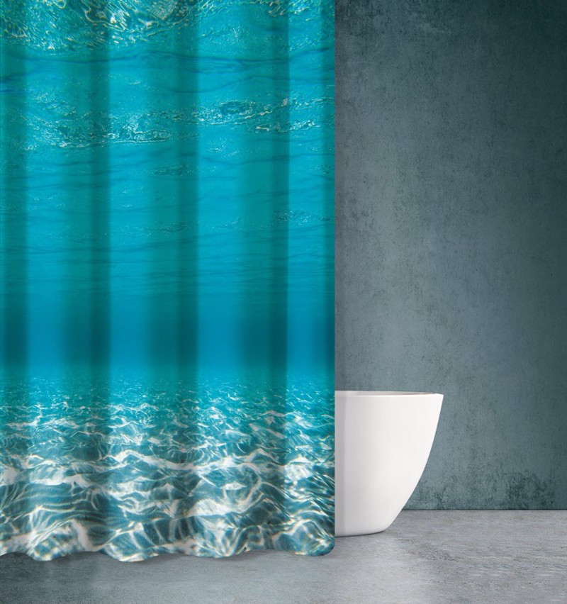 ΚΟΥΡΤΙΝΑ ΜΠΑΝΙΟΥ 180Χ200 SAINT CLAIR SEAWATER DES 614