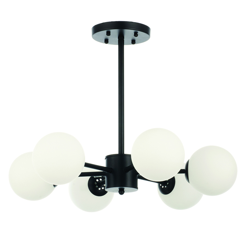 inLight - ΣΗΜΑΝΤΙΚΟ: Σε περίπτωση διαφοράς τιμής από το κατάστημα ισχύει παντα και μόνο η τιμή του καταστήματος INLIGHT 6 ΦΩΤΟ ΦΩΤΙΣΤΙΚΟ ΟΡΟΦΗΣ ΜΕΤΑΛΛΙΚΟ ΓΥΑΛΙΝΟ ΜΑΥΡΟ