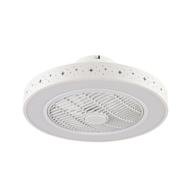InLight Almanor 36W 3CCT Ανεμιστήρας Οροφής με LED Φωτισμό σε Λευκό Χρώμα (101000410)
