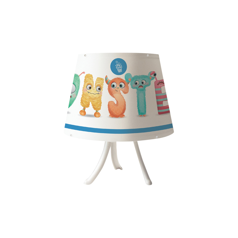 InLight Επιτραπέζιο φωτιστικό από λευκό μέταλλο και καπ