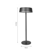 InLight Epitrapezio Epanafortizomeno Fotistiko LED 3CCT Afis se kafe apoxrosi (3030-Brown)
