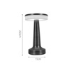 InLight Epitrapezio Epanafortizomeno Fotistiko LED 3CCT Afis se mavri apoxrosi (3038-Black)