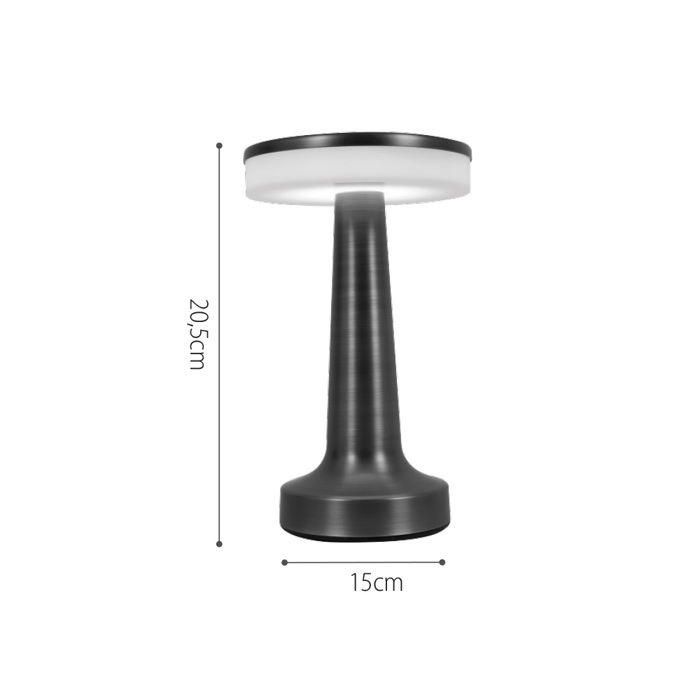 InLight Epitrapezio Epanafortizomeno Fotistiko LED 3CCT Afis se mavri apoxrosi (3038-Black)